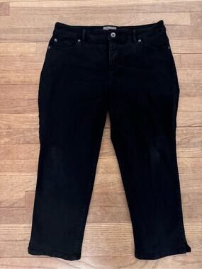 Chico's Women's Black So Slimming Crop Jeans - Size 2 (US 12) b94